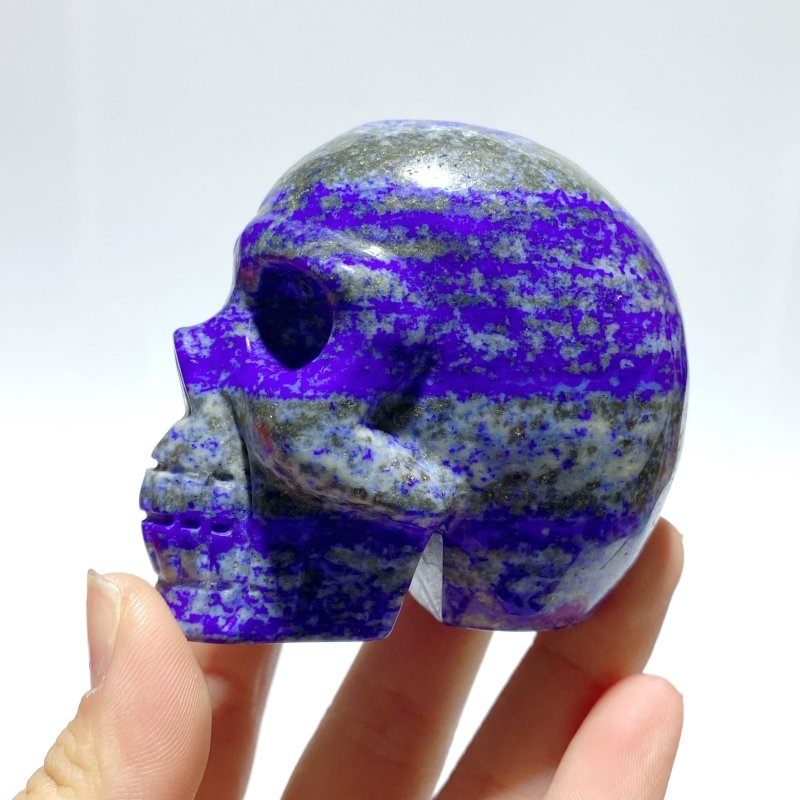 9 Pieces Lapis Lazuli Skull Carving - Wholesale Crystals