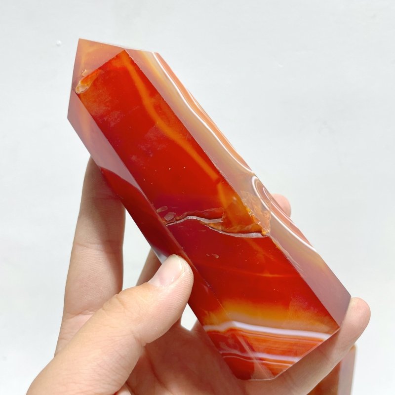 9 Pieces Large Carnelian Crystal Tower Clearance (defect) - Wholesale Crystals