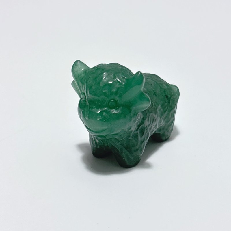 9 Types Cute OX Calf Carving Wholesale Obsidian Pink Opal Green Aventurine - Wholesale Crystals