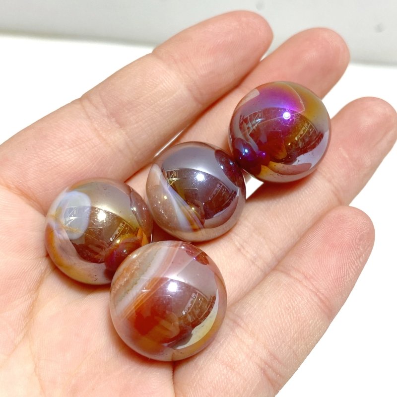 Aura Mini Agate Spheres Wholesale - Wholesale Crystals