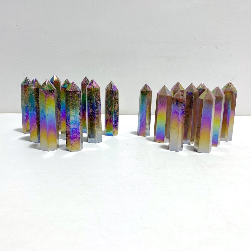 Aura Rhodonite Tower Wholesale - Wholesale Crystals