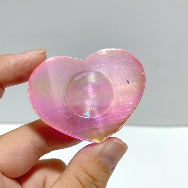 Aura Selenite Sphere Stand Base Heart Shape Wholesale - Wholesale Crystals