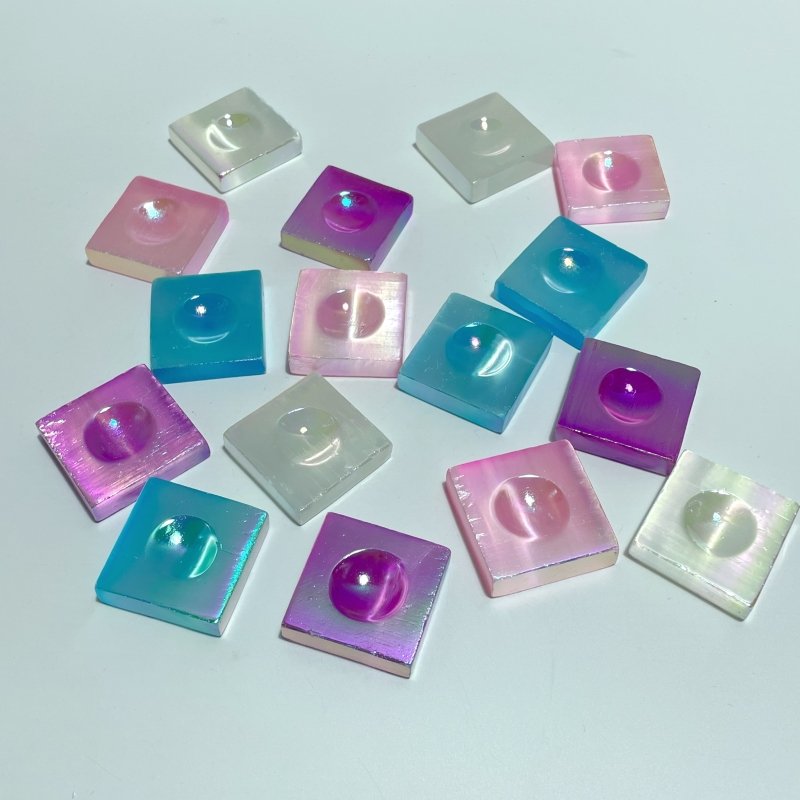 Aura Square Selenite Sphere Stand Base Wholesale - Wholesale Crystals