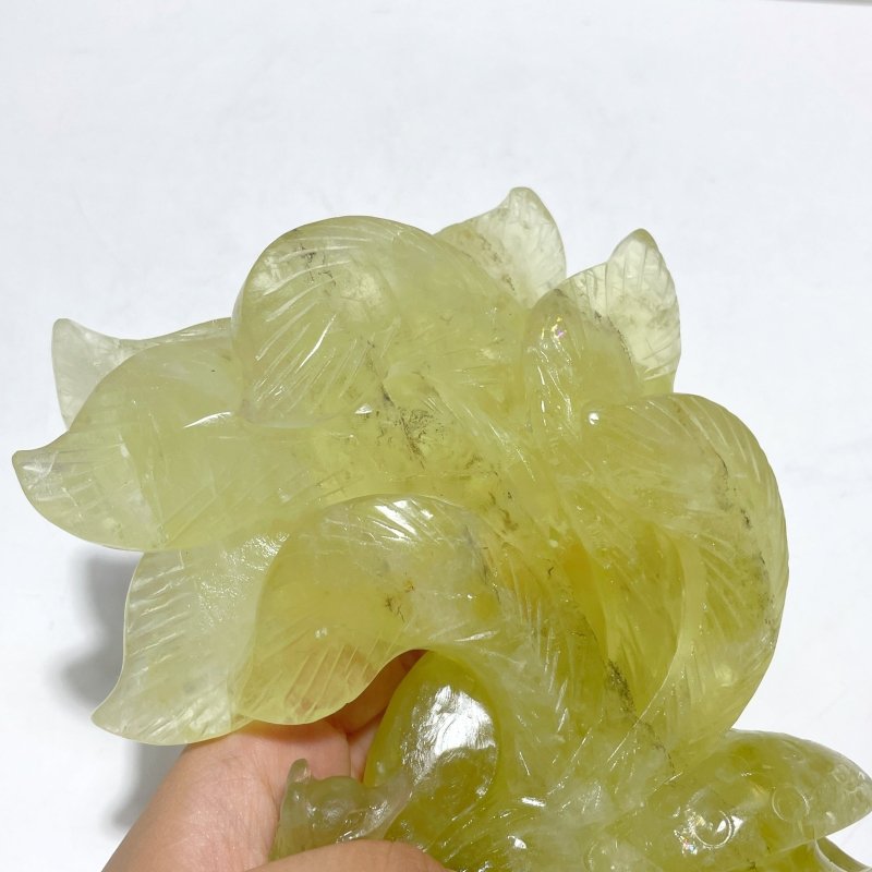 Beautiful Citrine Nine - tailed Fox Carving - Wholesale Crystals