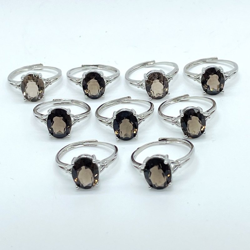 Beautiful Cut Faceted Smoky Quartz Ring Wholesale - Wholesale Crystals