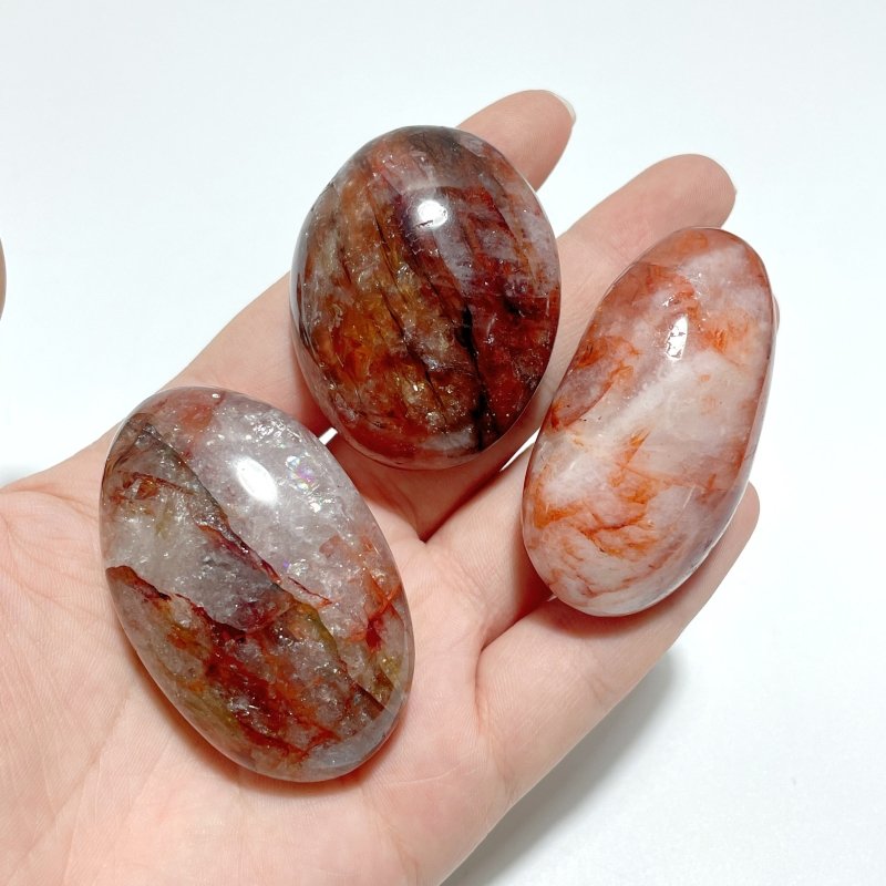 Beautiful Fire Quartz Tumbled/Palm Wholesale - Wholesale Crystals