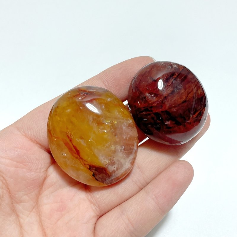 Beautiful Fire Quartz Tumbled/Palm Wholesale - Wholesale Crystals