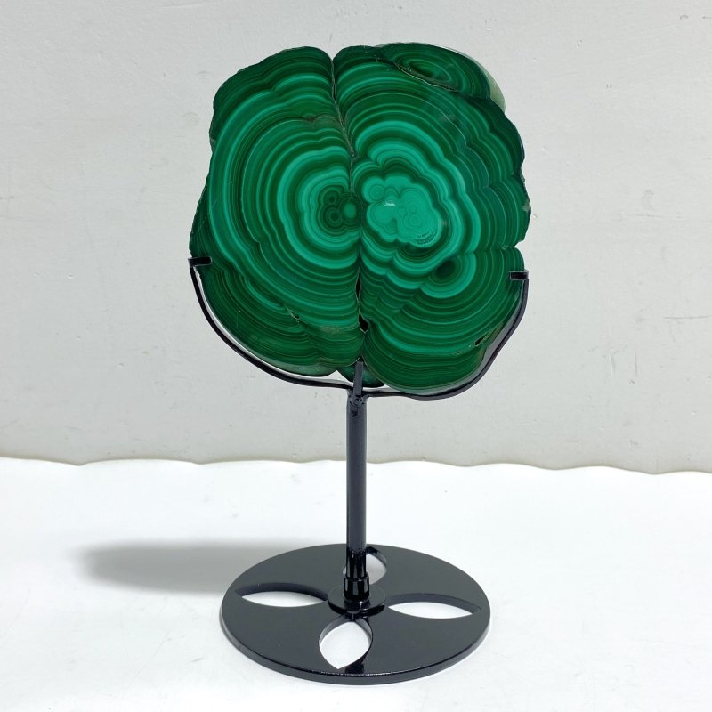 Beautiful Malachite Slab With Stand -Wholesale Crystals