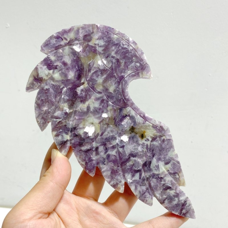 Beautiful Spark Lepidolite Heart With Stand -Wholesale Crystals