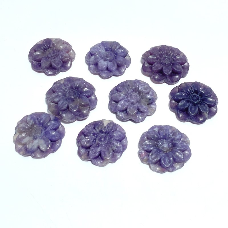 Beautiful Unicorn Stone Flower Carving Wholesale - Wholesale Crystals