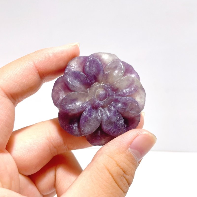 Beautiful Unicorn Stone Flower Carving Wholesale - Wholesale Crystals