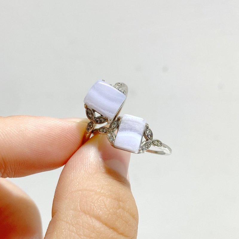 Blue Lace Agate Ring Wholesale - Wholesale Crystals