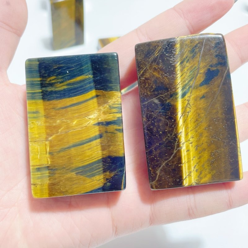 Blue Mixed Yellow Tiger Eye Cuboid Wholesale - Wholesale Crystals