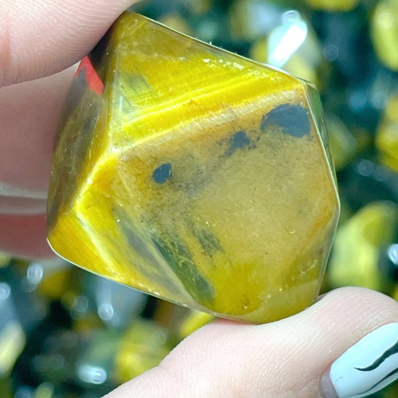 Blue&Yellow Tiger Eye Free Form Wholesale - Wholesale Crystals
