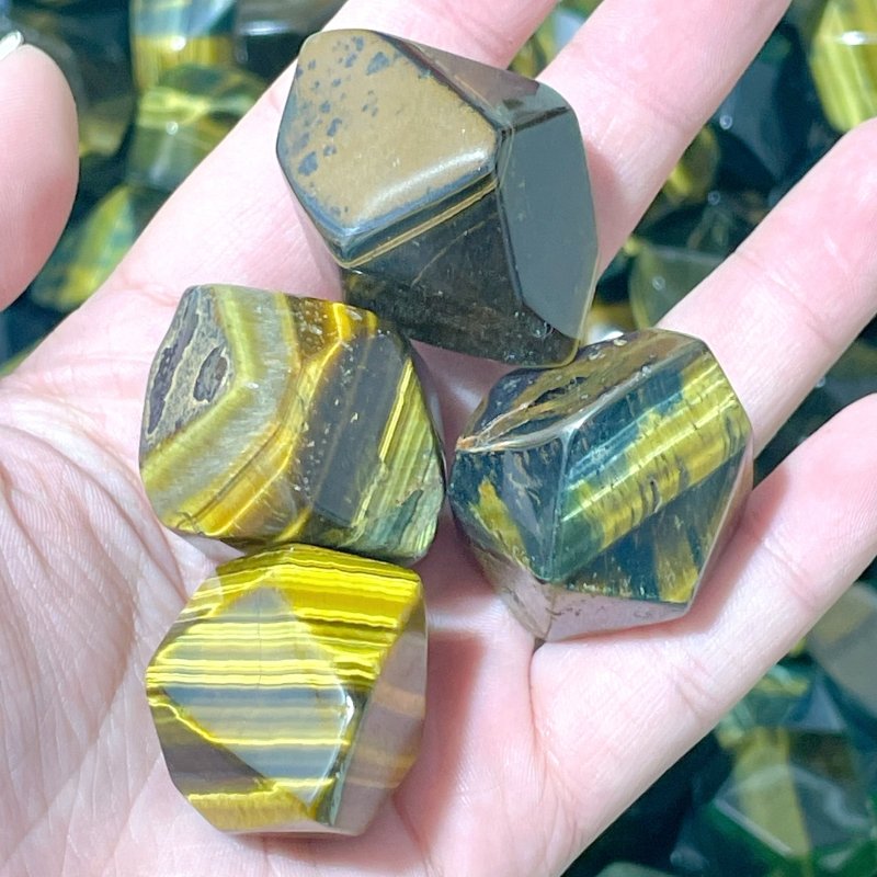 Blue&Yellow Tiger Eye Free Form Wholesale - Wholesale Crystals