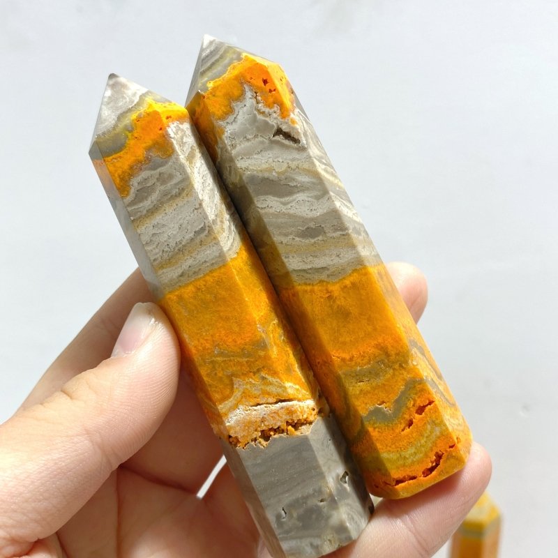 Bumblebee Jasper Tower Points Wholesale - Wholesale Crystals