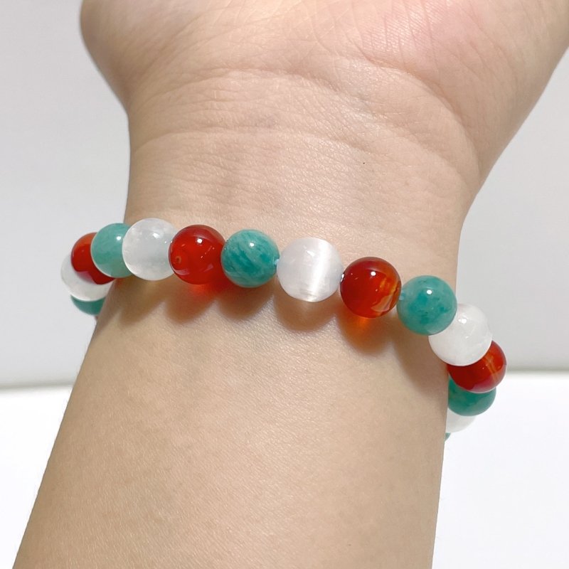 Carnelian Amazonite DIY Bracelet Wholesale Original Design - Wholesale Crystals