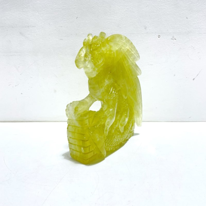 Citrine Flying Dragon Castle Carving - Wholesale Crystals