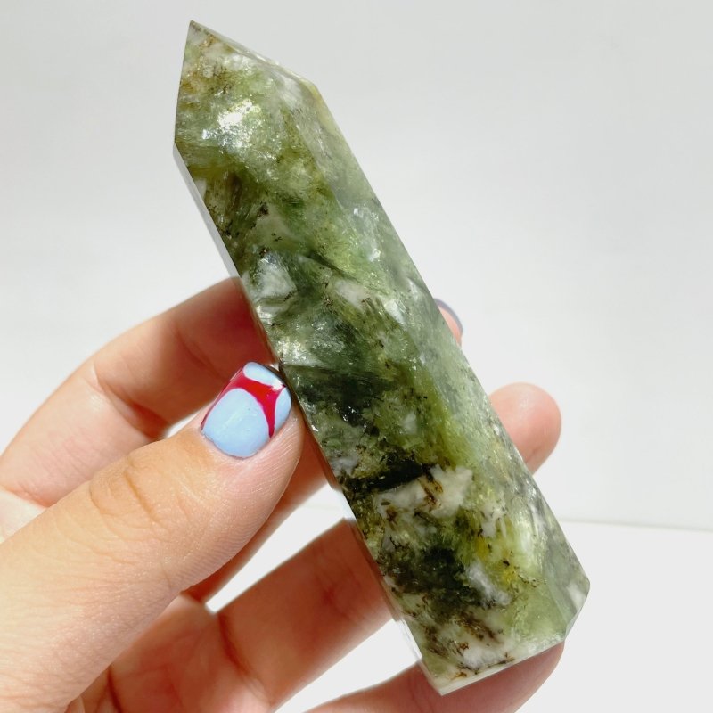 Clear Green Mica Point Wholesale - Wholesale Crystals