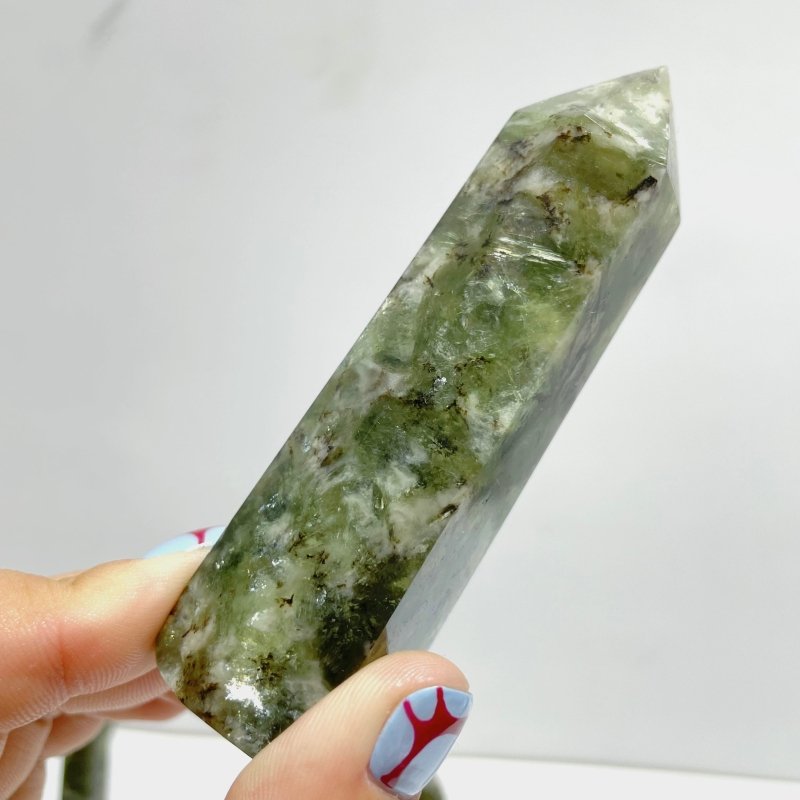 Clear Green Mica Point Wholesale - Wholesale Crystals