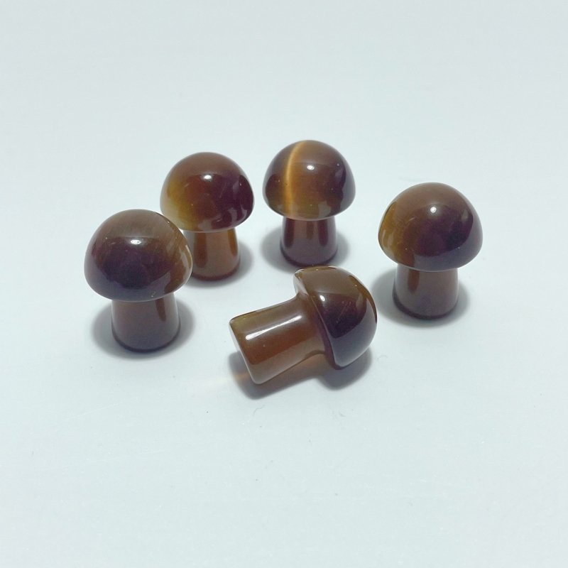 Colorful Glass Cat Eye Mushrooms Wholesale (man made) - Wholesale Crystals