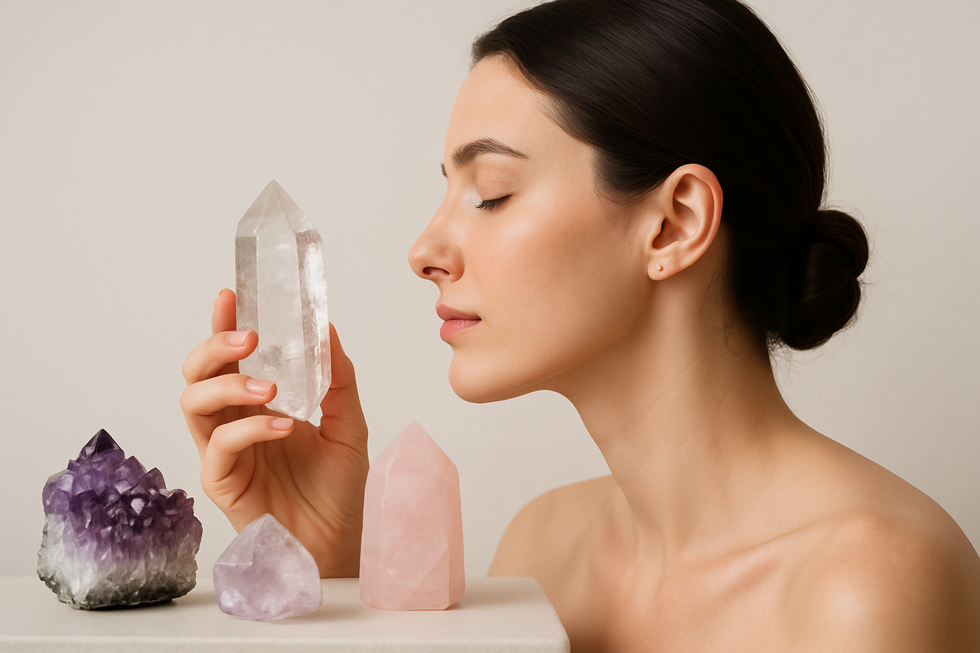 Crystal product hero image with side profile