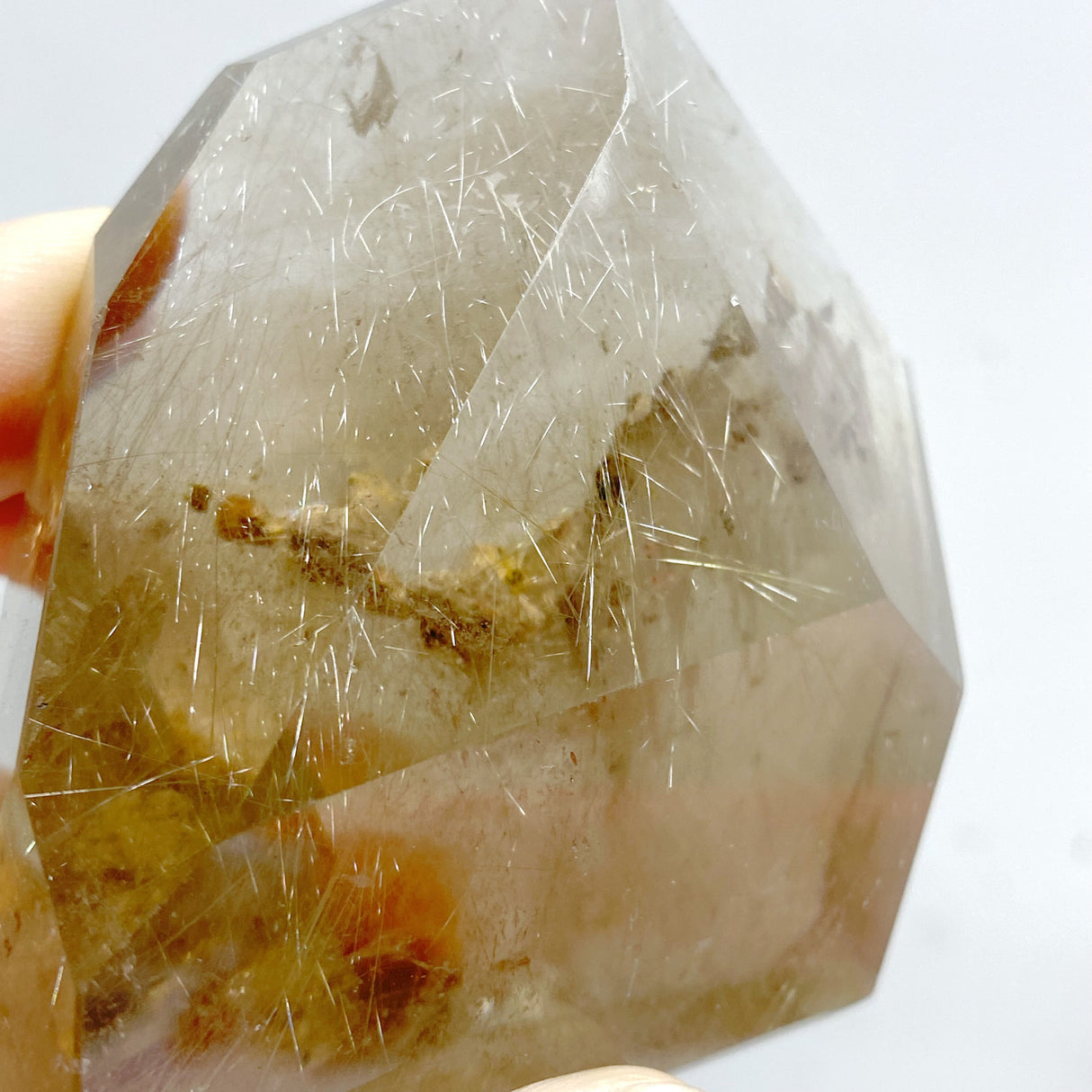 4 Pieces Golden Rutile Quartz Free Form With Stand