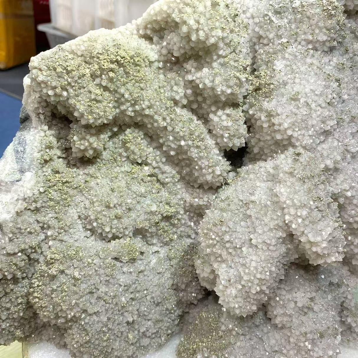 12.5KG Clear Quartz Cluster Mixed Apophyllite Pyrite Mineral Specimen (Sea Freight Only)