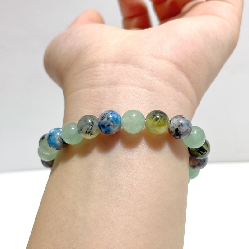 Green Aventurine Prehnite DIY Bracelet Wholesale Original Design - Wholesale Crystals