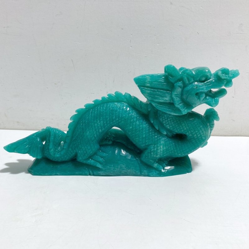 High Quality Amazonite Chinese Dragon Crystal Carving -Wholesale Crystals