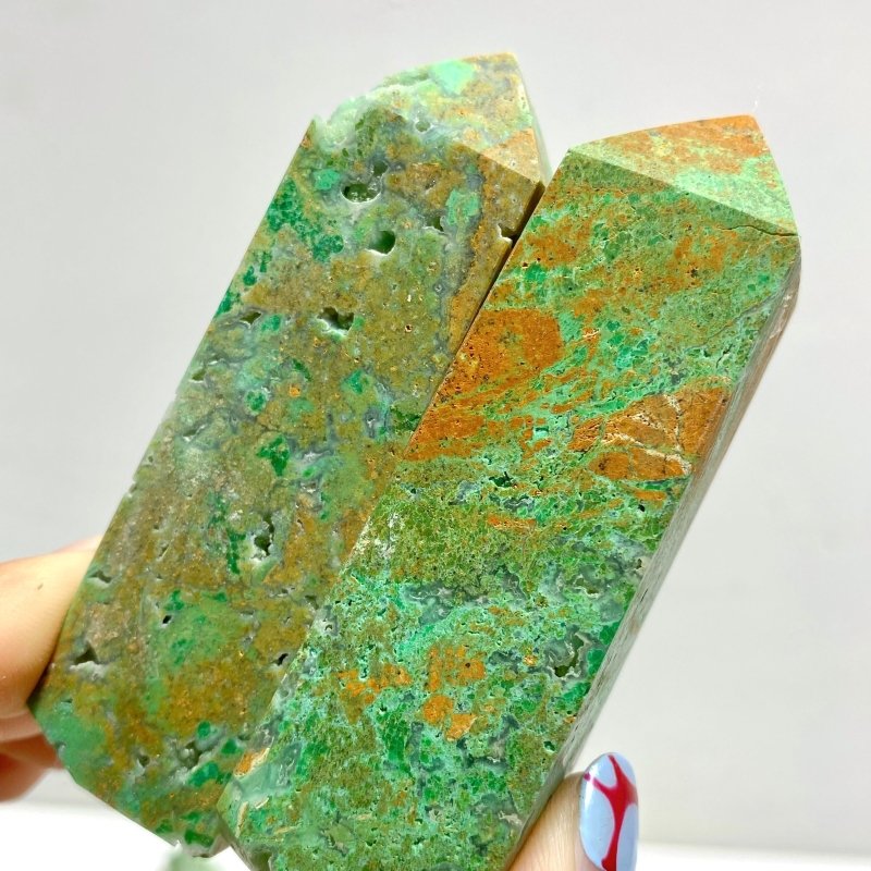 Indonesia Turquoise Four - sided Tower Point Wholesale - Wholesale Crystals