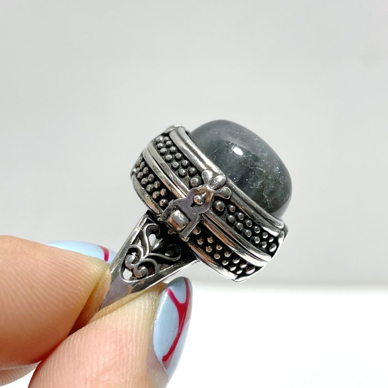 Labradorite Rings With Compartment Wholesale - Wholesale Crystals