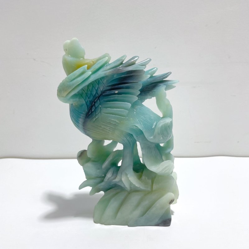 Large Caribbean Calcite Phoenix Carving - Wholesale Crystals