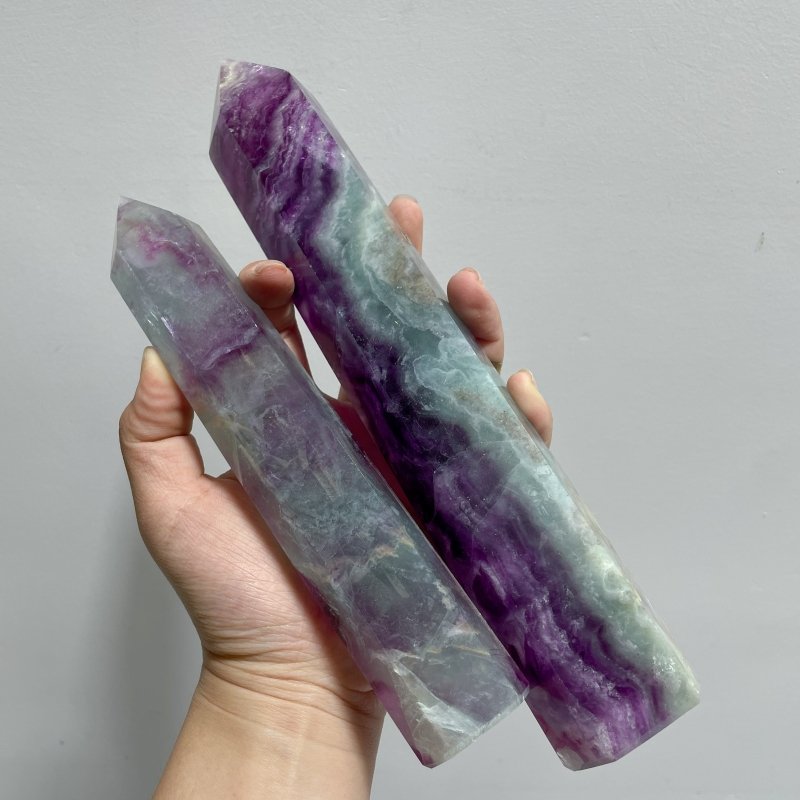Large Rainbow Fluorite Tower Point Wholesale (19 - 26.5cm) - Wholesale Crystals