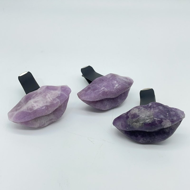 Lepidolite Lips Car Air Vent Clip Crystal Wholesale -Wholesale Crystals