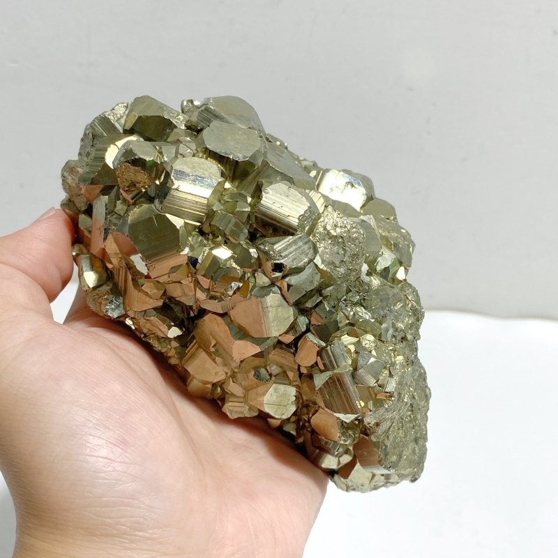 Natural Pyrite Mineral Specimen With Stand A4 -Wholesale Crystals