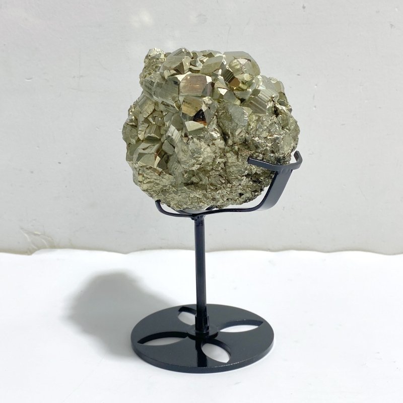 Natural Pyrite Mineral Specimen With Stand A4 -Wholesale Crystals