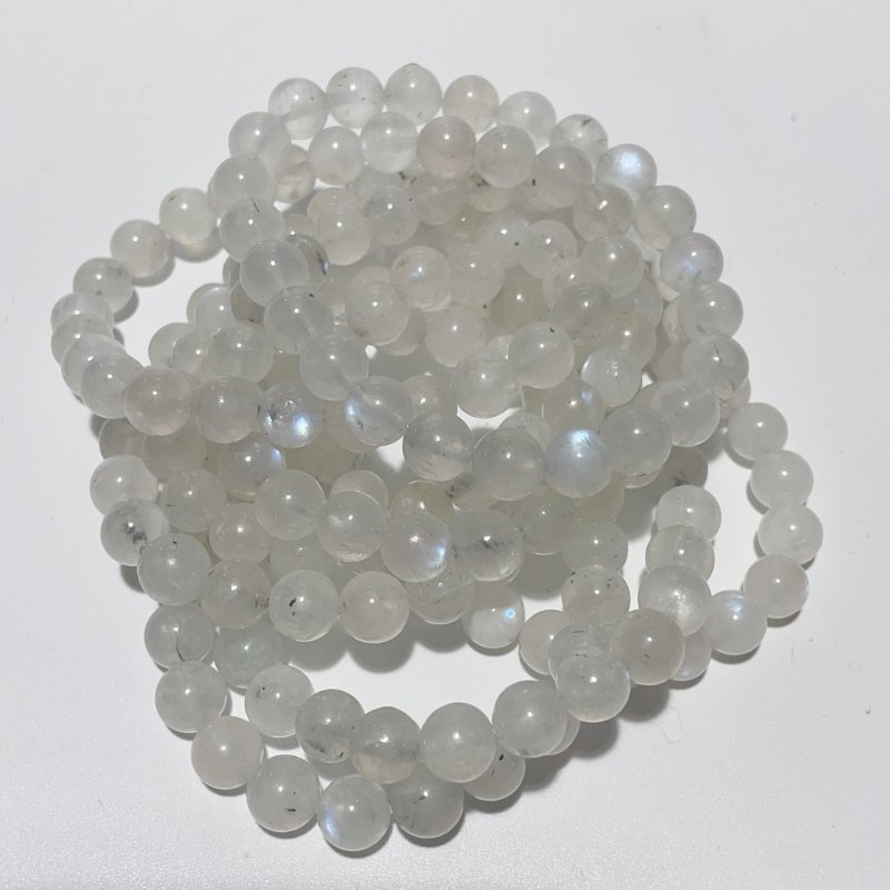 Normal Quality Blue Moonstone Bracelet 0.32in(8mm) Wholesale -Wholesale Crystals
