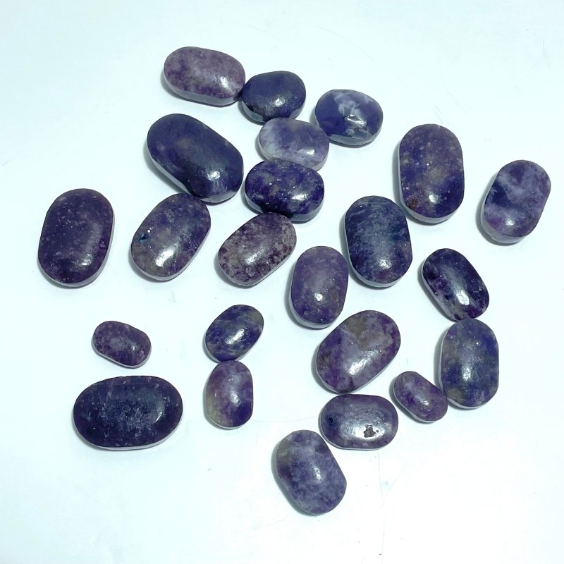 Purple Lepidolite Mixed Quartz Palm Wholesale - Wholesale Crystals