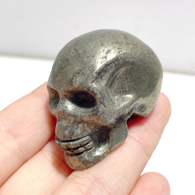 Pyrite Skull Carving Wholesale - Wholesale Crystals