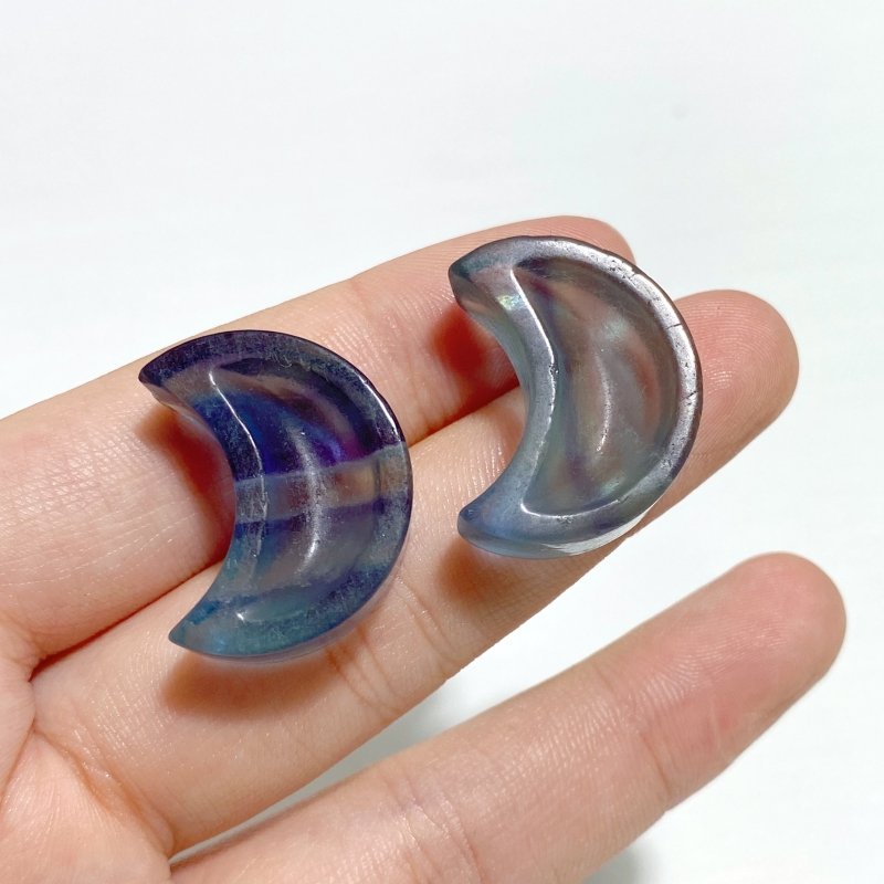 Rainbow Fluorite Heart Flower Moon Small Bowl Wholesale -Wholesale Crystals