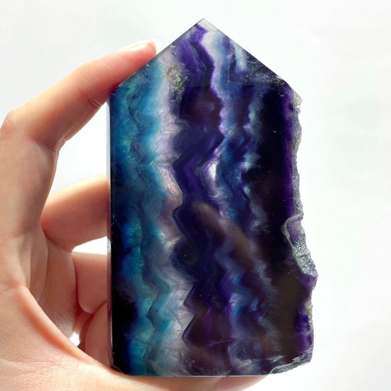 Rainbow Fluorite Raw Side Point Tower Wholesale - Wholesale Crystals