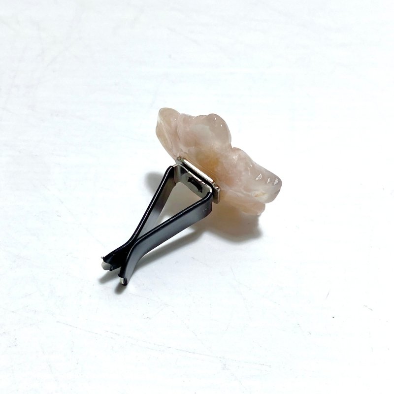 Sakura Flower Agate Flower Carving Car Air Vent Clips Wholesale Car Accessories - Wholesale Crystals
