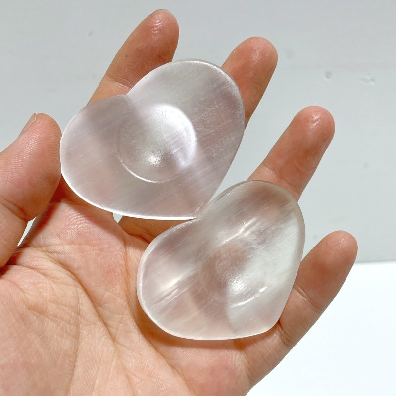 Selenite Sphere Stand Base Heart Shape Wholesale - Wholesale Crystals