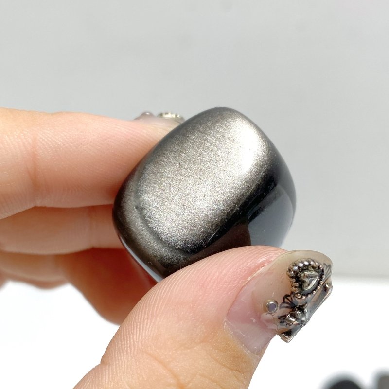Silver Sheen Obsidian Tumbled Wholesale -Wholesale Crystals