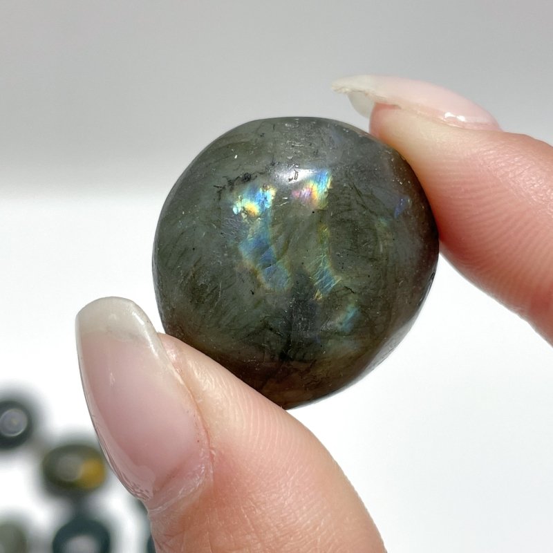 Small Flash Dark Labradorite Tumbled Wholesale - Wholesale Crystals