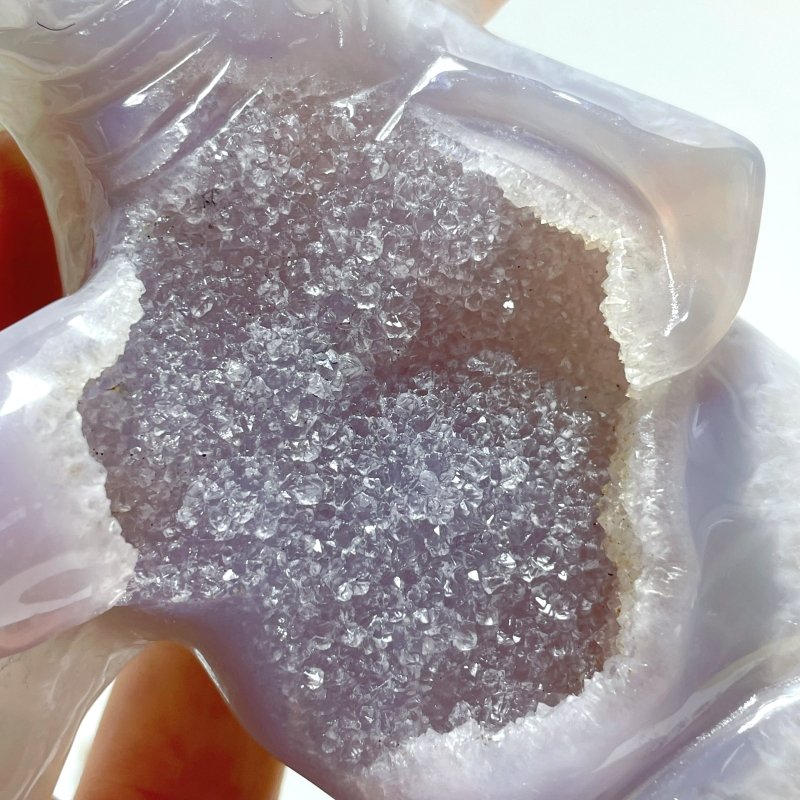 Unique 2 pieces Geode Agate Druzy Elephant Carving - Wholesale Crystals