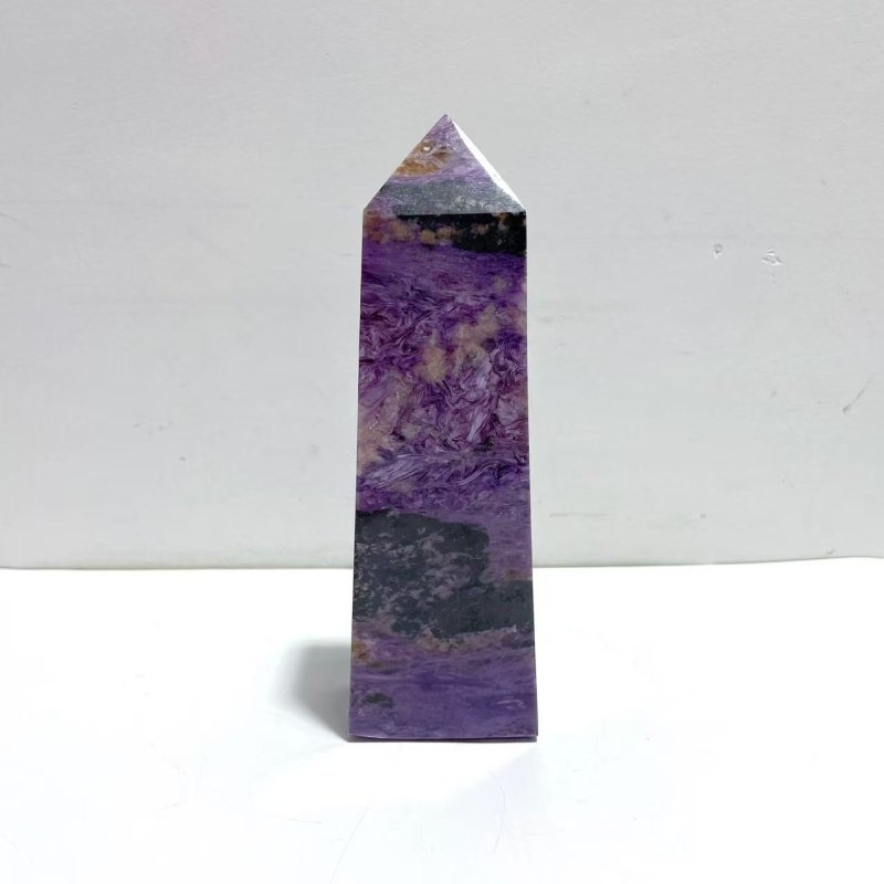 Unique 20.5CM Charoite Tower Point - Wholesale Crystals