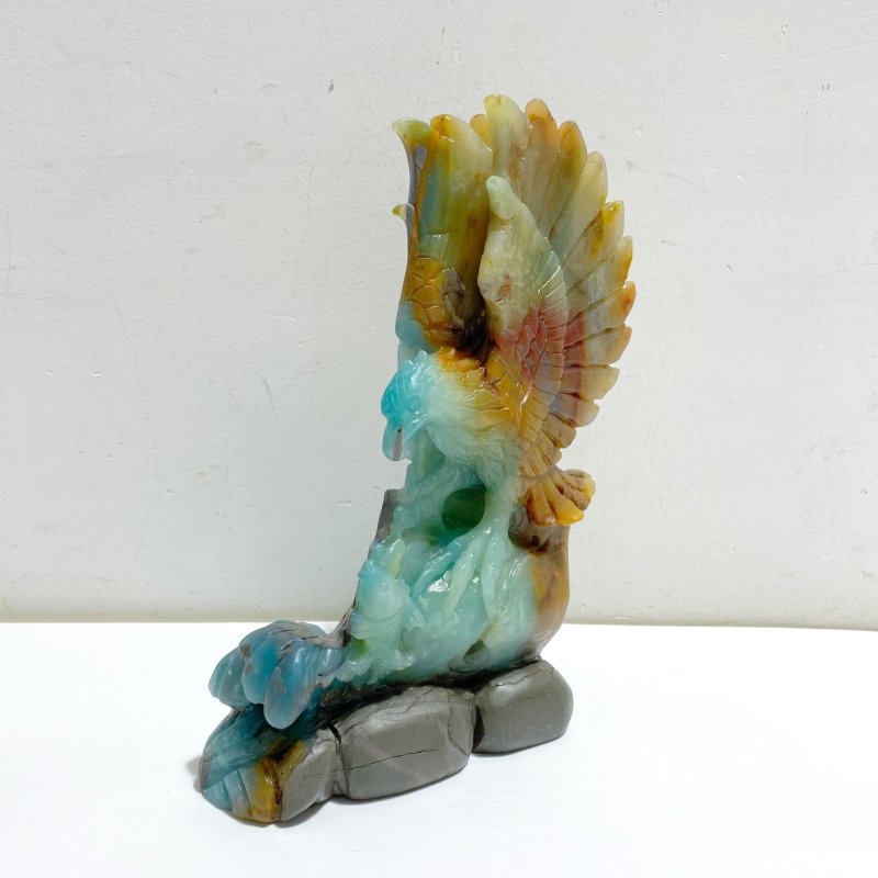 Unique Caribbean Calcite Eagle Carving -Wholesale Crystals