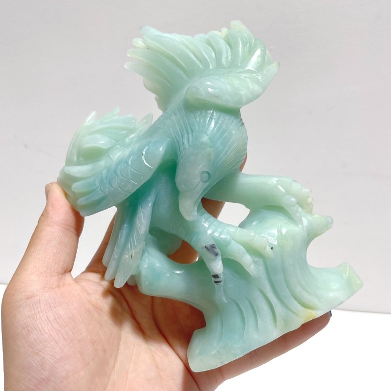 Unique Caribbean Calcite Eagle Carving - Wholesale Crystals